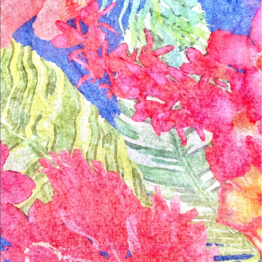 Black Label by Saks Fifth Avenue - tropical scarf